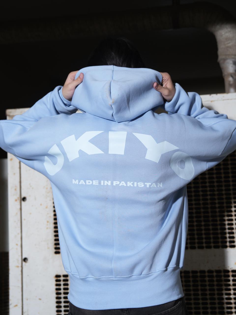 Sky Blue Zipper
